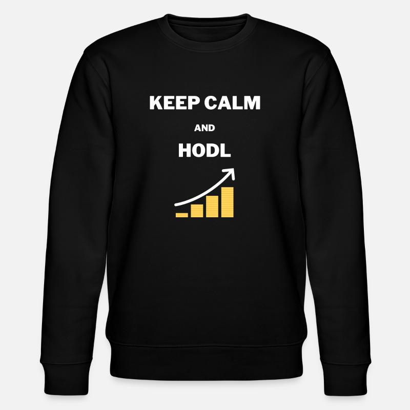 KEEP CALM HODL - Sweat bio CHANGER Stanley/Stella Unisexe - noir