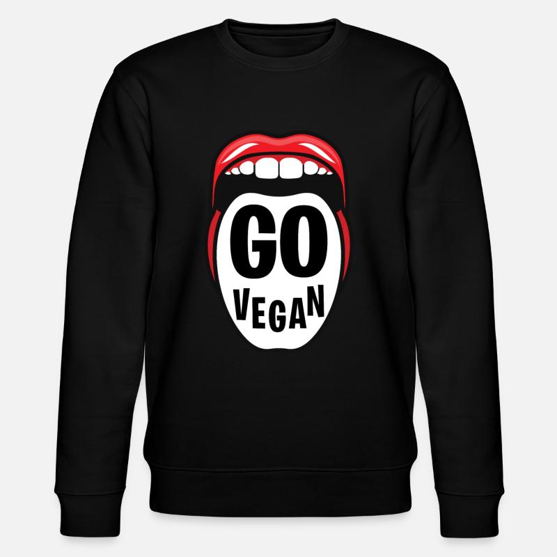 Go vegan - Stanley/Stella Unisex Bio-Sweatshirt CHANGER - Schwarz