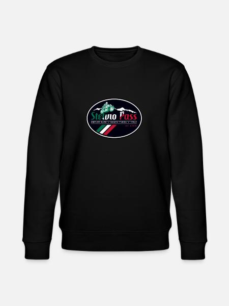 Stelvio Pass Sticker T Shirt Ontwerp 03 - Stanley/Stella Uniseks bio-sweatshirt CHANGER  - zwart