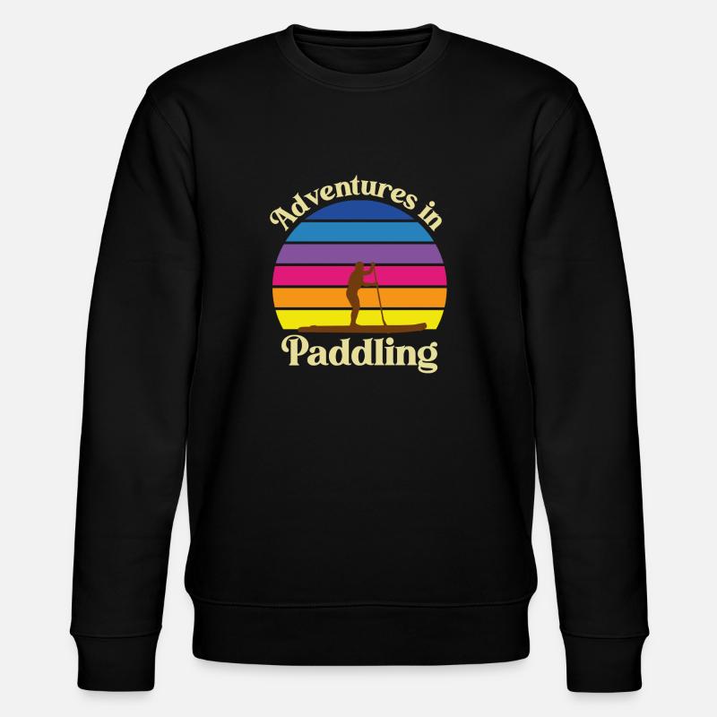 Aventures en Pagayage - SUP - Paddleboard - Sweat bio CHANGER Stanley/Stella Unisexe - noir