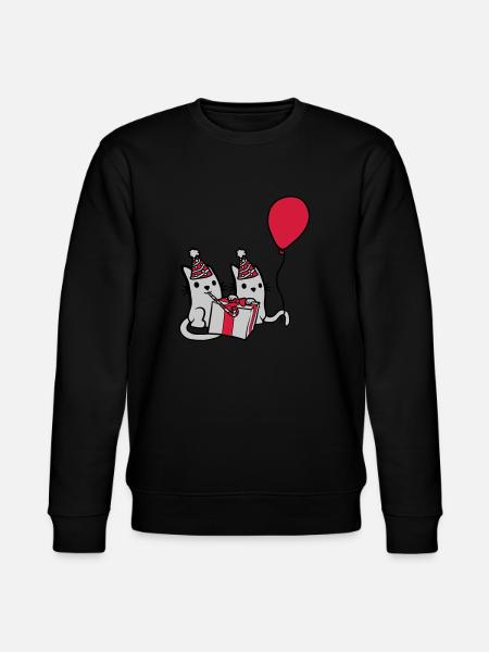 Birthday Cats 2 Friends - Stanley/Stella CHANGER Unisex Organic Sweatshirt - black