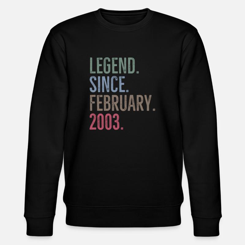 Légende depuis février 2003 - Sweat bio CHANGER Stanley/Stella Unisexe - noir