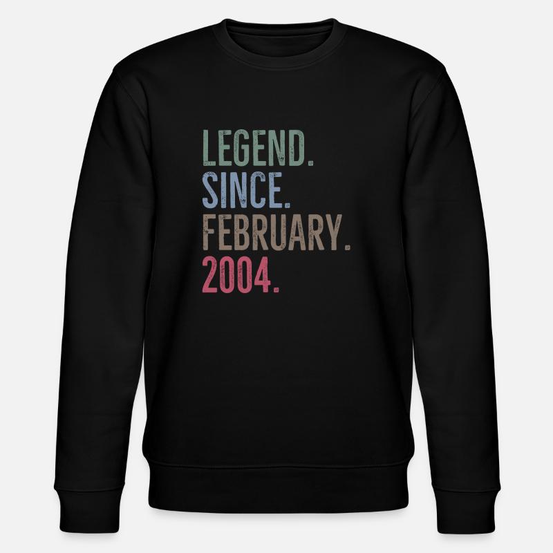 Legende seit Februar 2004 - Stanley/Stella Unisex Bio-Sweatshirt CHANGER  - Schwarz