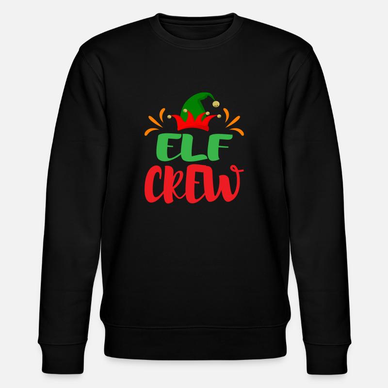 Weihnachten Elf Crew - Stanley/Stella Unisex Bio-Sweatshirt CHANGER - Schwarz