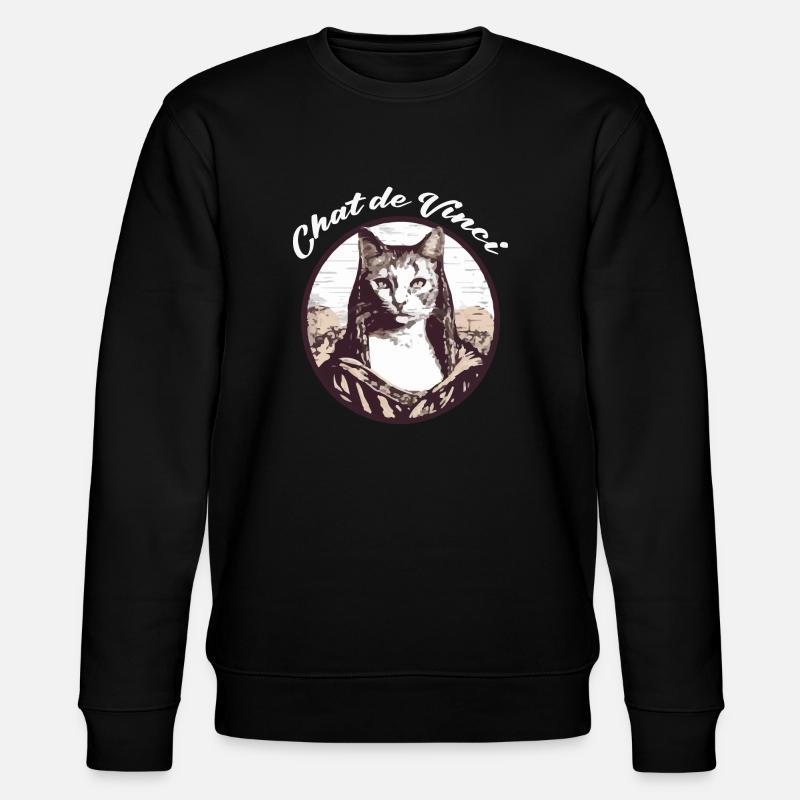Chat de Vinci - Sweat bio CHANGER Stanley/Stella Unisexe - noir