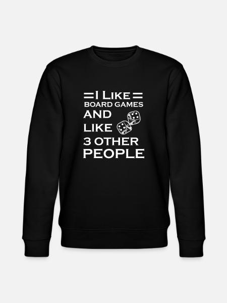 Boardgame Chess Backgammon Game Night - Stanley/Stella CHANGER Unisex Organic Sweatshirt - black