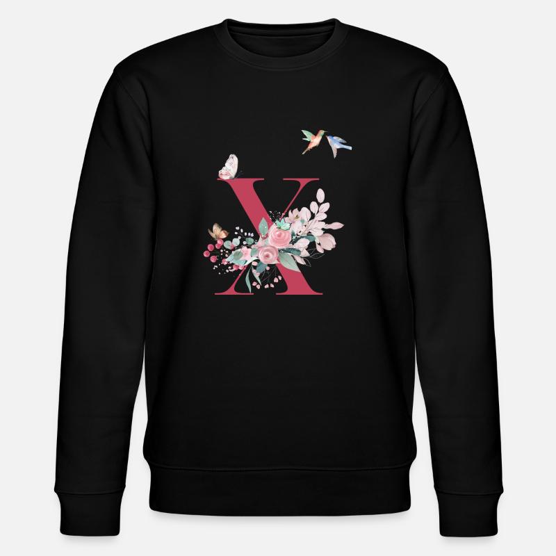 Brief x floral - Geschenkidee - Stanley/Stella Unisex Bio-Sweatshirt CHANGER  - Schwarz