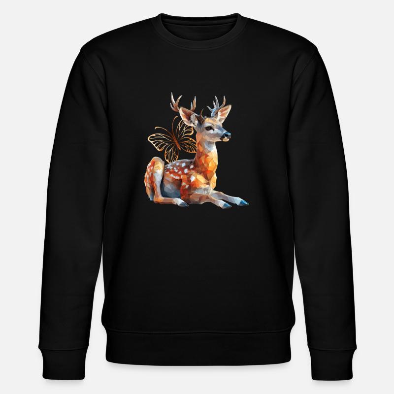 Deer - Stanley/Stella CHANGER Unisex Organic Sweatshirt - black
