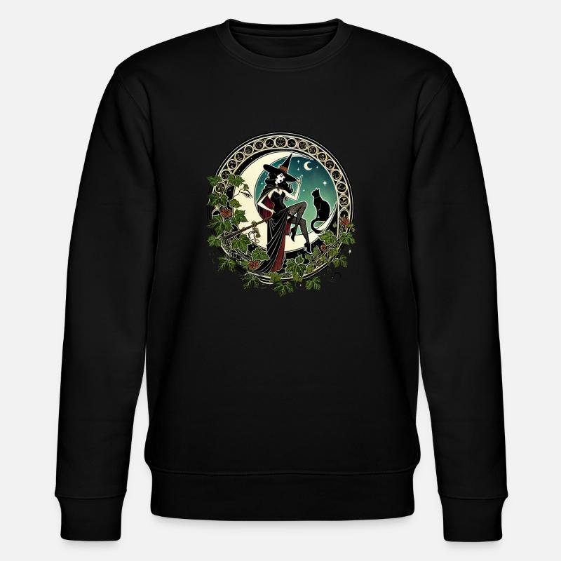 Hexen-Pinup - Stanley/Stella Unisex Bio-Sweatshirt CHANGER  - Schwarz