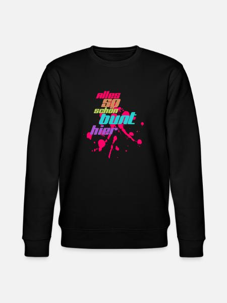 alles bunt - Stanley/Stella Unisex Bio-Sweatshirt CHANGER  - Schwarz