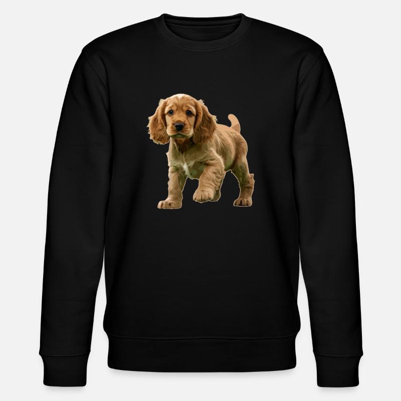 Chiot Cocker Spaniel - Sweat bio CHANGER Stanley/Stella Unisexe - noir