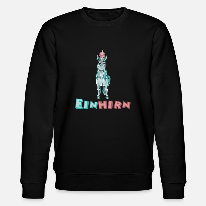 einhirn - Stanley/Stella Unisex Bio-Sweatshirt CHANGER  - Schwarz