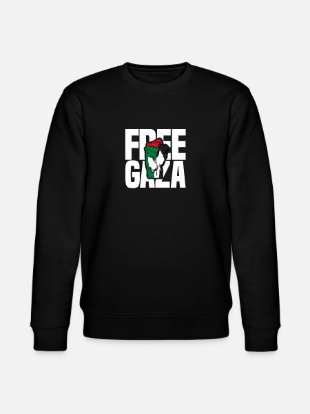 Gratis Palestina fri Palestina frihet för Palestina - Ekologisk sweatshirt CHANGER unisex från Stanley/Stella - svart