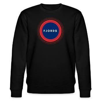 Norwegian Fjords - Stanley/Stella CHANGER Unisex Organic Sweatshirt - black - Front - Nik (191cm) & Marisol (170cm)