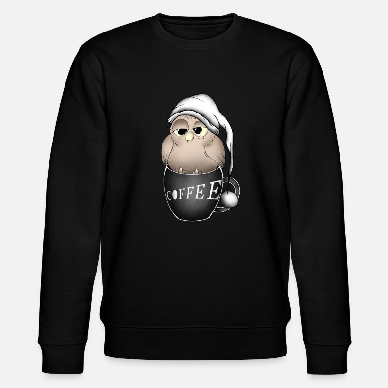 Eule - Stanley/Stella Unisex Bio-Sweatshirt CHANGER  - Schwarz