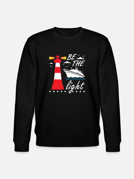 Be The Light Lighthouse - Stanley/Stella CHANGER Unisex Organic Sweatshirt - black