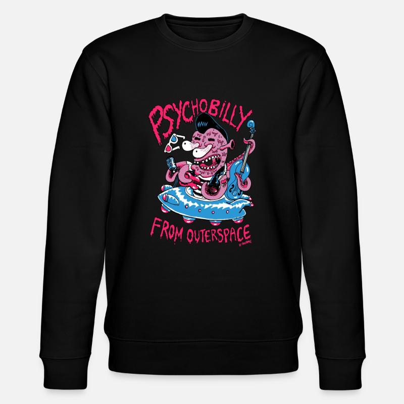 psychobilly from outerspace - Stanley/Stella CHANGER Unisex Organic Sweatshirt - black