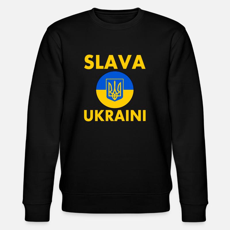 Slava ukraini - Stanley/Stella Unisex Bio-Sweatshirt CHANGER - Schwarz
