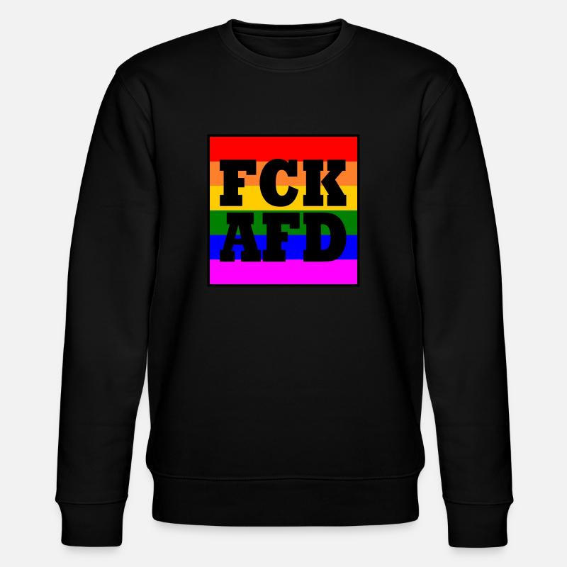 Fck afd - Stanley/Stella Unisex Bio-Sweatshirt CHANGER  - Schwarz