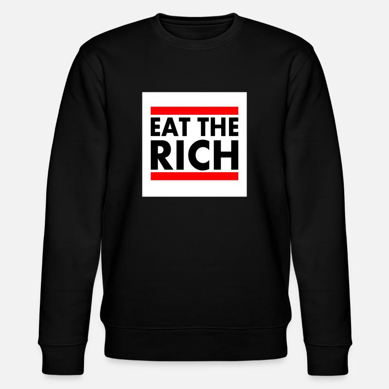 Eat the rich - Sweat bio CHANGER Stanley/Stella Unisexe - noir