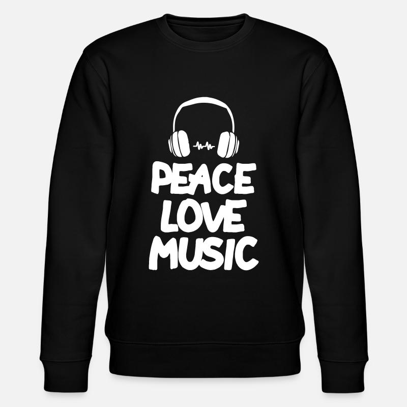 Musique d’amour de paix - Sweat bio CHANGER Stanley/Stella Unisexe - noir