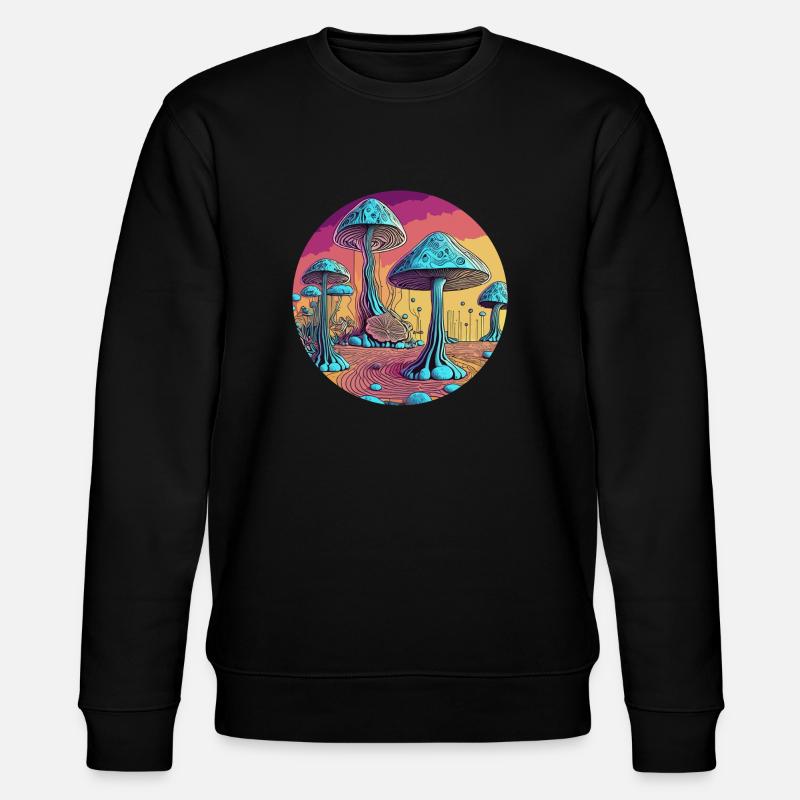 Vallée des champignons psychédéliques - Sweat bio CHANGER Stanley/Stella Unisexe - noir