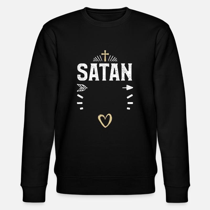 Satan - Jésus - Sweat bio CHANGER Stanley/Stella Unisexe - noir