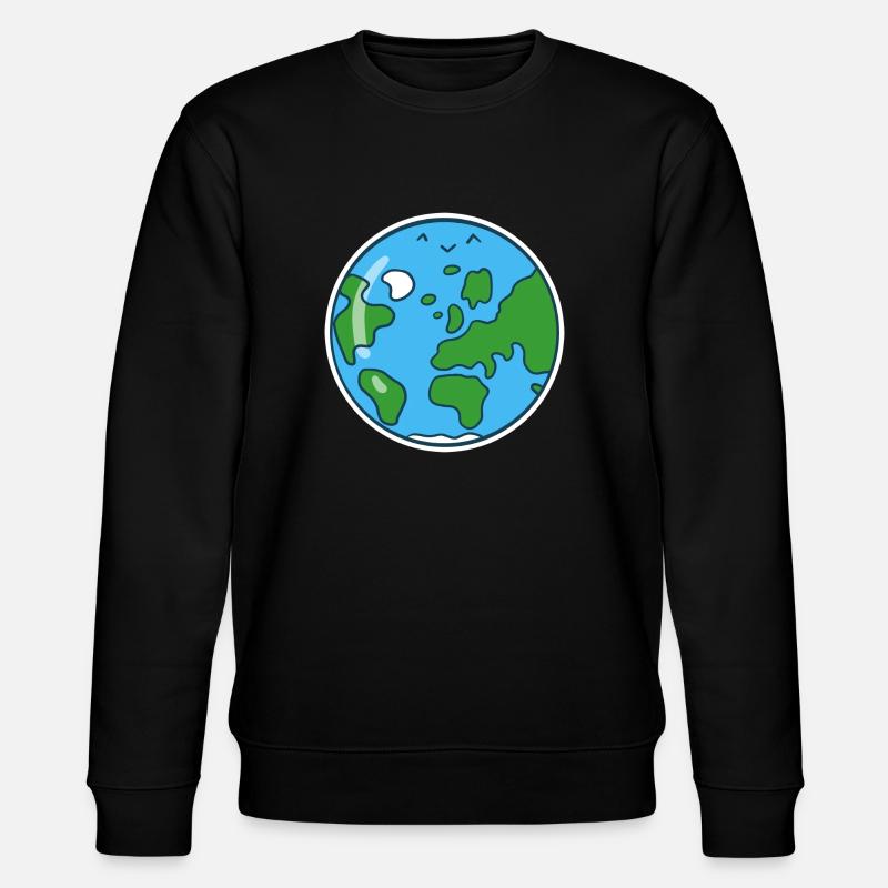 Süße Erde - Stanley/Stella Unisex Bio-Sweatshirt CHANGER  - Schwarz