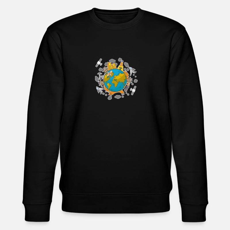 Pollution pour les écologistes - Sweat bio CHANGER Stanley/Stella Unisexe - noir