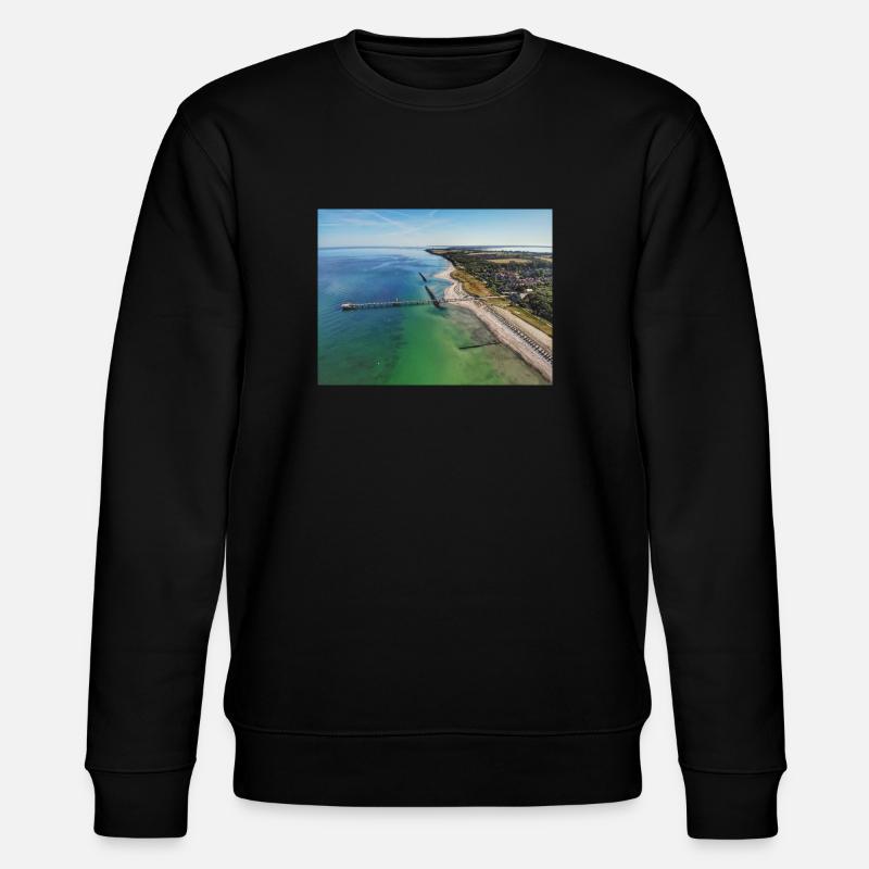 Ostseebad Wustrow / Fischland - Stanley/Stella Unisex Bio-Sweatshirt CHANGER  - Schwarz