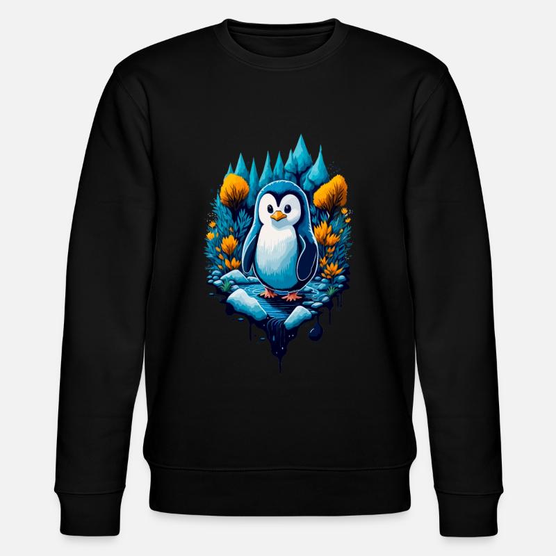 Pingouin cool mignon - Sweat bio CHANGER Stanley/Stella Unisexe - noir