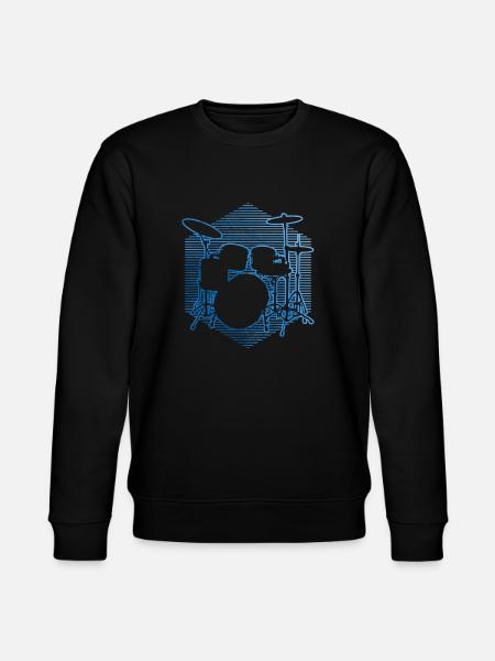 Drum Kit percussionist drummer - Stanley/Stella CHANGER Unisex Organic Sweatshirt - black