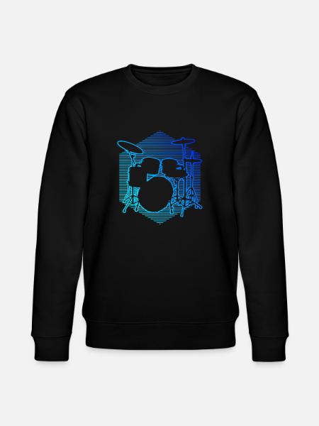 Drummer Drum Kit Drummer - Stanley/Stella CHANGER Unisex Organic Sweatshirt - black