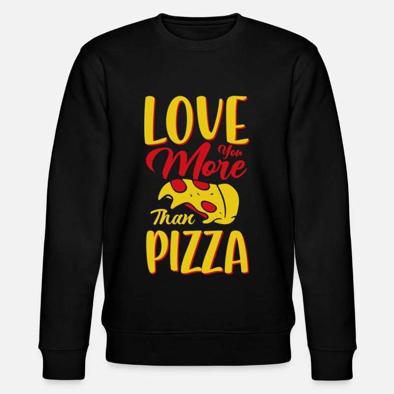 Pizza - Stanley/Stella CHANGER Unisex Organic Sweatshirt - black
