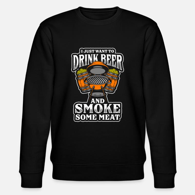 BBQ Grillmaster Grill King - Stanley/Stella CHANGER Unisex Organic Sweatshirt - black