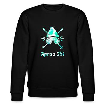 Skifahren Apres ski - Stanley/Stella Unisex Bio-Sweatshirt CHANGER  - Schwarz - Vorne - Nik (191cm) & Marisol (170cm)