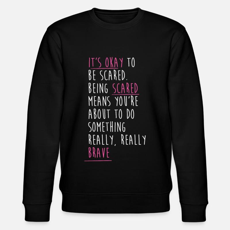 Breast cancer loop - Stanley/Stella CHANGER Unisex Organic Sweatshirt - black