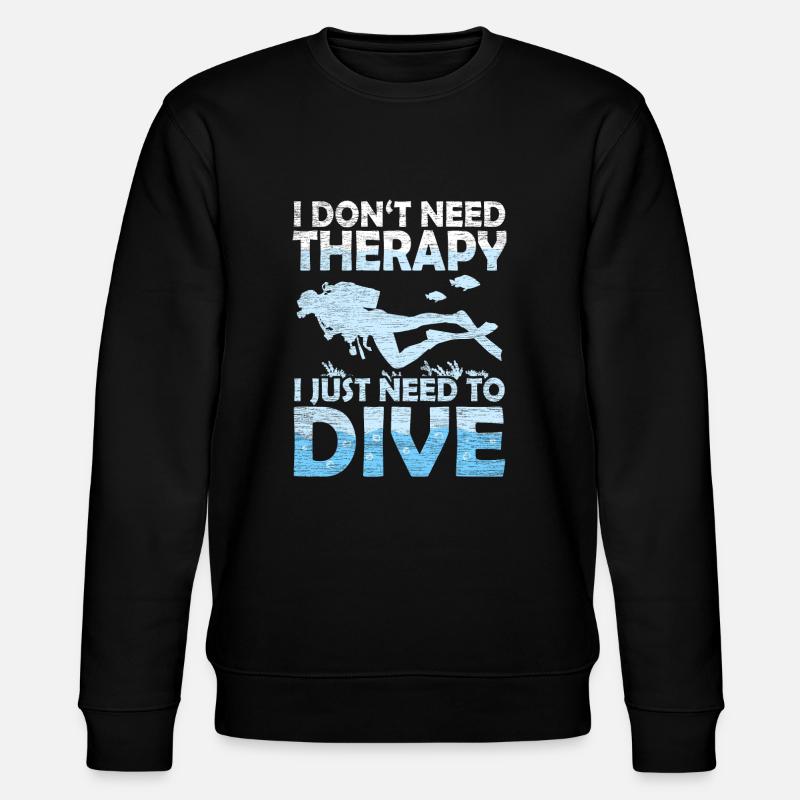 Diver - Stanley/Stella CHANGER Unisex Organic Sweatshirt - black