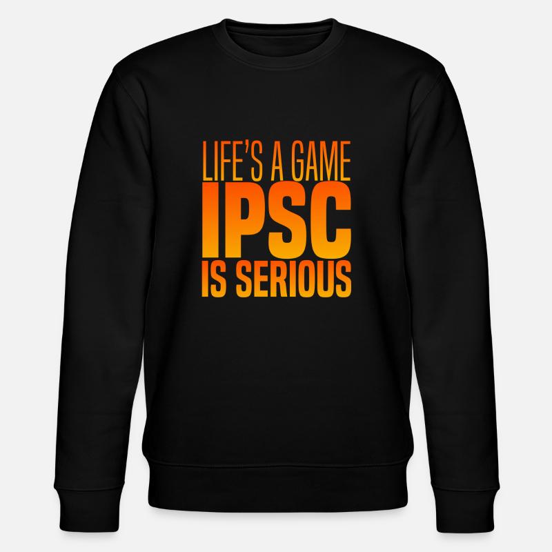 IPSC ist ernst - Stanley/Stella Unisex Bio-Sweatshirt CHANGER  - Schwarz