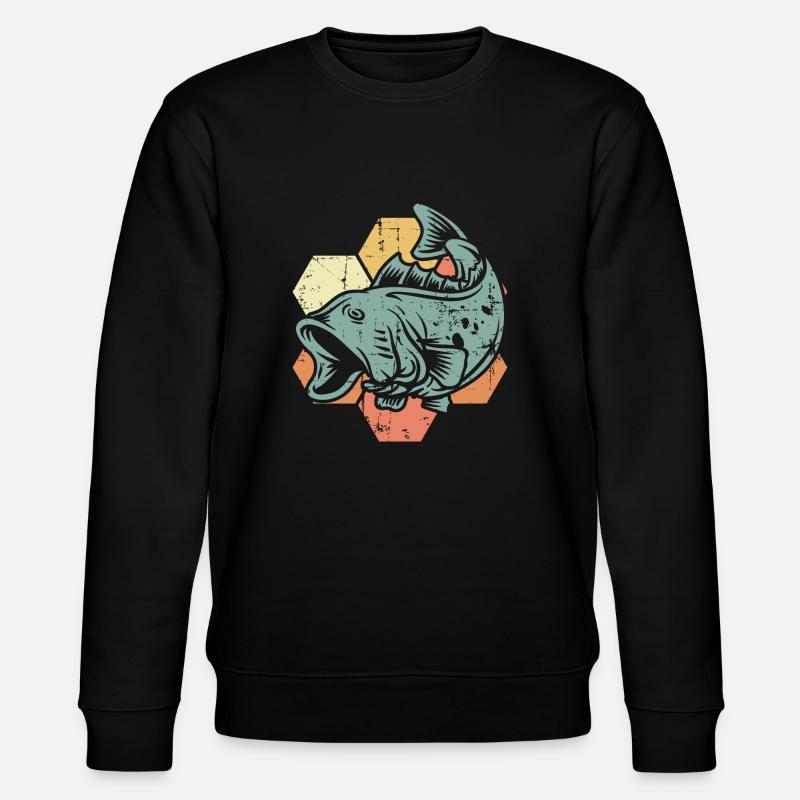 Fische - Stanley/Stella Unisex Bio-Sweatshirt CHANGER  - Schwarz