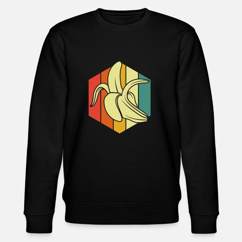 Banane - Stanley/Stella Unisex Bio-Sweatshirt CHANGER  - Schwarz