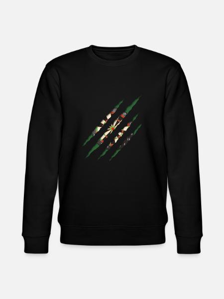 Dart, Dartscheibe - Stanley/Stella Unisex Bio-Sweatshirt CHANGER - Schwarz
