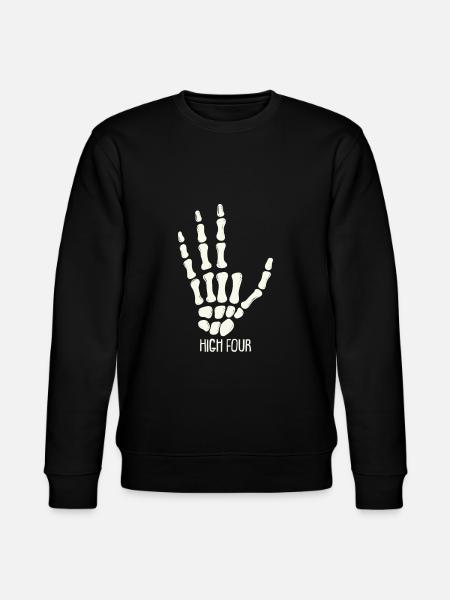 High Four - Finger Amputee - Amputation - Stanley/Stella CHANGER Unisex Organic Sweatshirt - black