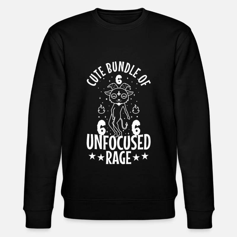 Cute Bundle Of Unfocused Rage - Stanley/Stella Unisex Bio-Sweatshirt CHANGER  - Schwarz