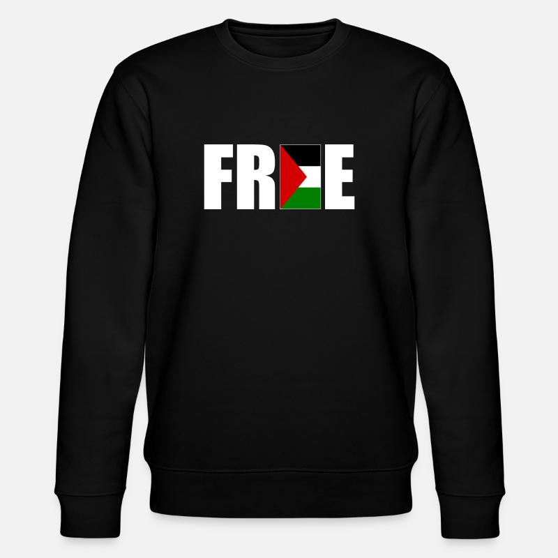 Free palestine - Stanley/Stella CHANGER Unisex Organic Sweatshirt - black