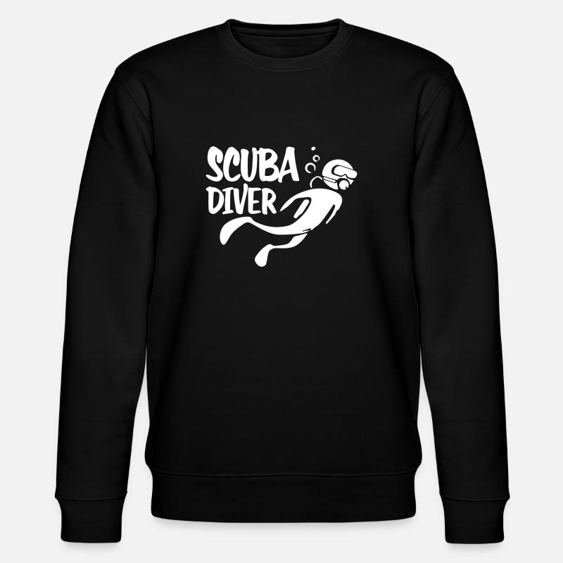 Scuba Diver - Stanley/Stella Unisex Bio-Sweatshirt CHANGER  - Schwarz
