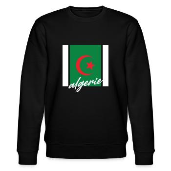 Algerie - Stanley/Stella Unisex Bio-Sweatshirt CHANGER  - Schwarz - Vorne - Nik (191cm) & Marisol (170cm)