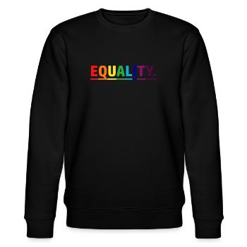 Equality - Stanley/Stella CHANGER Unisex Organic Sweatshirt - black - Front - Nik (191cm) & Marisol (170cm)