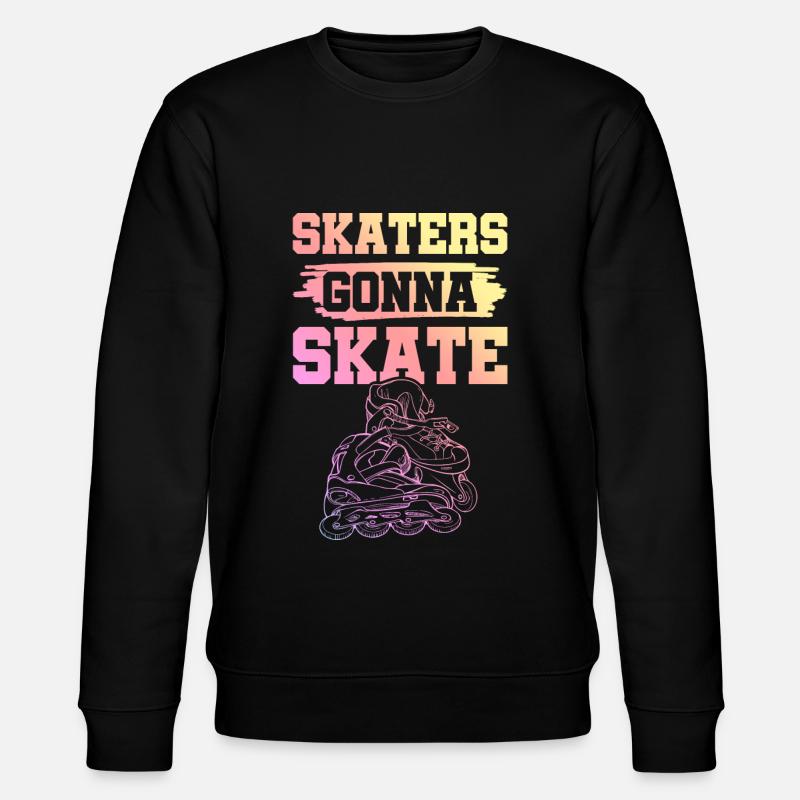 skate skaten - Stanley/Stella Unisex Bio-Sweatshirt CHANGER  - Schwarz