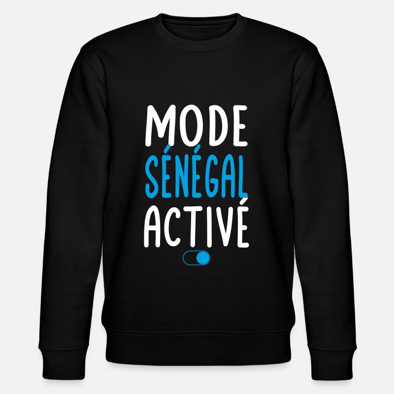 Mode Sénégal Activé - Idée Cadeau - Sweat bio CHANGER Stanley/Stella Unisexe - noir